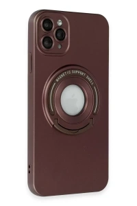Apple iPhone 12 Pro Kılıf Lukka Magneticsafe Kapak - Kahverengi
