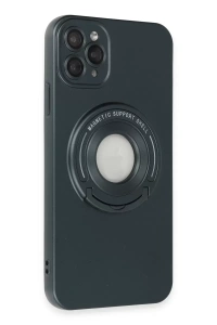 Apple iPhone 12 Pro Kılıf Lukka Magneticsafe Kapak - Koyu Yeşil