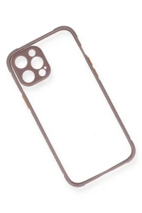 Apple iPhone 12 Pro Kılıf Miami Şeffaf Silikon - Açık Mor
