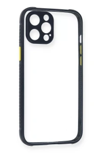 Apple iPhone 12 Pro Kılıf Miami Şeffaf Silikon - Lacivert