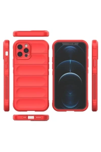 Apple iPhone 12 Pro Kılıf Optimum Silikon - Kırmızı