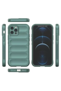 Apple iPhone 12 Pro Kılıf Optimum Silikon - Koyu Yeşil