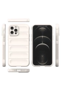 Apple iPhone 12 Pro Kılıf Optimum Silikon - Krem