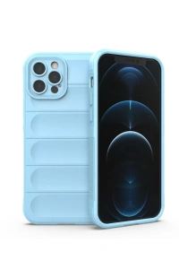 Apple iPhone 12 Pro Kılıf Optimum Silikon - Sky Blue