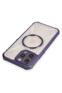 Apple iPhone 12 Pro Kılıf Prag Magneticsafe Kapak - Derin Mor