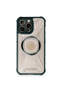 Apple iPhone 12 Pro Kılıf Prag Magneticsafe Kapak - Koyu Yeşil