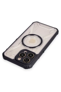 Apple iPhone 12 Pro Kılıf Prag Magneticsafe Kapak - Siyah