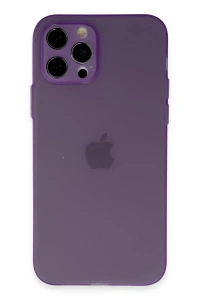 Apple iPhone 12 Pro Kılıf Puma Silikon - Koyu Mor