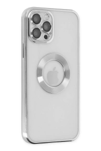 Apple iPhone 12 Pro Kılıf Slot Silikon - Gümüş