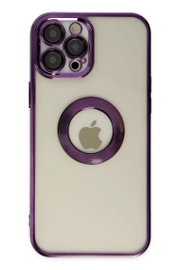 Apple iPhone 12 Pro Kılıf Slot Silikon - Mor