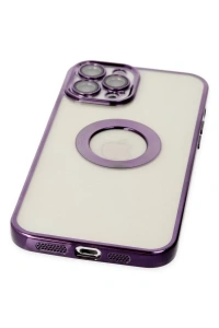 Apple iPhone 12 Pro Kılıf Slot Silikon - Mor