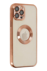 Apple iPhone 12 Pro Kılıf Slot Silikon - Rose Gold