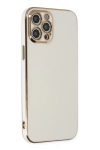 Apple iPhone 12 Pro Kılıf Volet Silikon - Beyaz