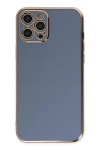 Apple iPhone 12 Pro Kılıf Volet Silikon - Mavi