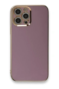 Apple iPhone 12 Pro Kılıf Volet Silikon - Mor