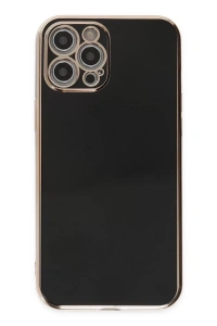 Apple iPhone 12 Pro Kılıf Volet Silikon - Siyah