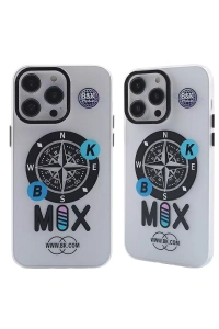 Apple iPhone 12 Pro Max Kılıf Apollo Magneticsafe Desenli Kapak - Apollo Şeffaf - 3