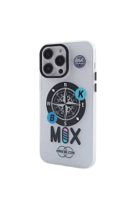 Apple iPhone 12 Pro Max Kılıf Apollo Magneticsafe Desenli Kapak - Apollo Şeffaf - 3