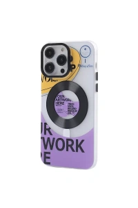 Apple iPhone 12 Pro Max Kılıf Apollo Magneticsafe Desenli Kapak - Apollo Şeffaf - 6