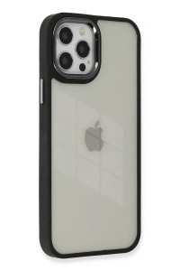 Apple iPhone 12 Pro Max Kılıf Dora Kapak - Siyah