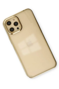 Apple iPhone 12 Pro Max Kılıf Element Silikon - Gold