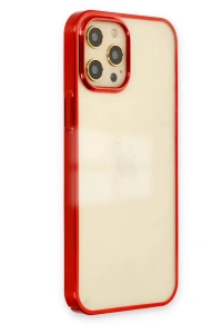 Apple iPhone 12 Pro Max Kılıf Element Silikon - Kırmızı