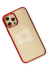 Apple iPhone 12 Pro Max Kılıf Element Silikon - Kırmızı