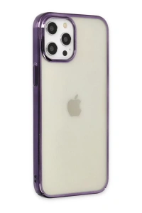 Apple iPhone 12 Pro Max Kılıf Element Silikon - Mor