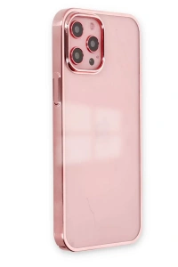 Apple iPhone 12 Pro Max Kılıf Element Silikon - Pembe