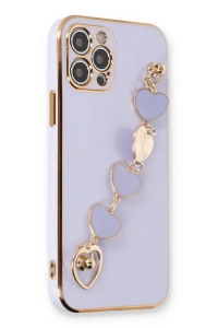 Apple iPhone 12 Pro Max Kılıf Esila Silikon - Lila