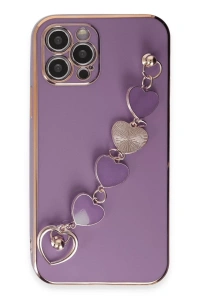 Apple iPhone 12 Pro Max Kılıf Esila Silikon - Mor