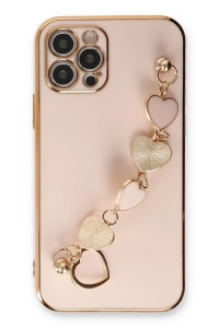 Apple iPhone 12 Pro Max Kılıf Esila Silikon - Pudra