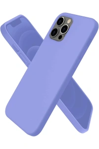 Apple iPhone 12 Pro Max Kılıf First Silikon - Mor