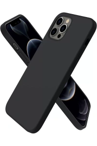 Apple iPhone 12 Pro Max Kılıf First Silikon - Siyah