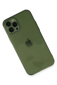 Apple iPhone 12 Pro Max Kılıf Fly Lens Silikon - Yeşil