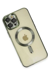 Apple iPhone 12 Pro Max Kılıf Kross Magneticsafe Kapak - Koyu Yeşil
