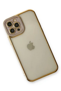 Apple iPhone 12 Pro Max Kılıf Liva Lens Silikon - Lila