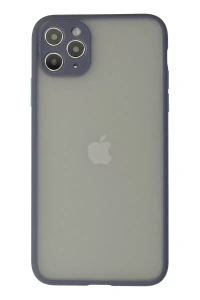 Apple iPhone 12 Pro Max Kılıf Montreal Silikon Kapak - Gri