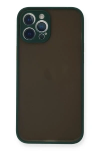 Apple iPhone 12 Pro Max Kılıf Montreal Silikon Kapak - Yeşil