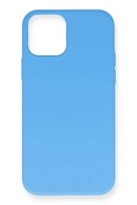 Apple iPhone 12 Pro Max Kılıf Nano içi Kadife Silikon- Mavi