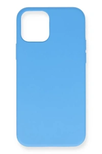 Apple iPhone 12 Pro Max Kılıf Nano içi Kadife Silikon- Mavi