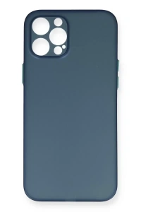Apple iPhone 12 Pro Max Kılıf PP Ultra İnce Kapak - Mavi