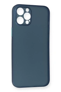 Apple iPhone 12 Pro Max Kılıf PP Ultra İnce Kapak - Mavi