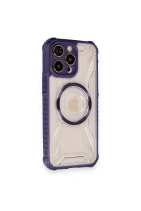 Apple iPhone 12 Pro Max Kılıf Prag Magneticsafe Kapak - Derin Mor