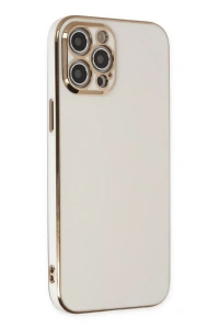 Apple iPhone 12 Pro Max Kılıf Volet Silikon - Beyaz