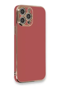 Apple iPhone 12 Pro Max Kılıf Volet Silikon - Kırmızı