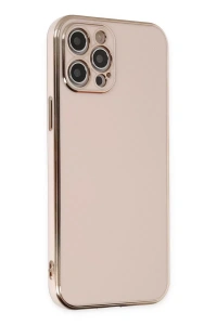 Apple iPhone 12 Pro Max Kılıf Volet Silikon - Pembe