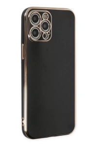 Apple iPhone 12 Pro Max Kılıf Volet Silikon - Siyah