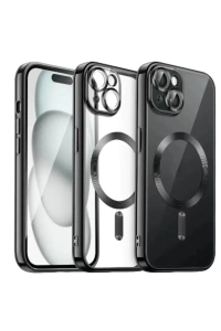 Apple iPhone 13 Kılıf Kross Magneticsafe Kapak - Siyah