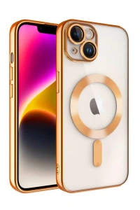Apple iPhone 13 Kılıf Kross Magneticsafe Kapak - Turuncu
